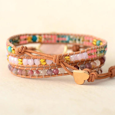 Tender Love Rose Quartz Wrap Bracelet-Your Soul Place